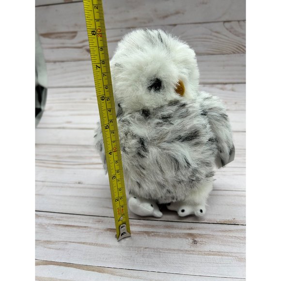Legends Fuzzy Friends 7" Snowy White Spotted Owl 7" Plush Stuffed Animal Bird - Picture 7 of 7